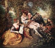 Jean-Antoine Watteau The Love Song oil painting picture wholesale